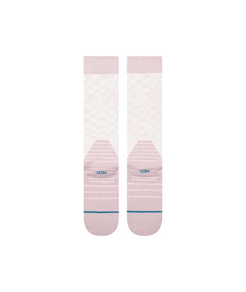STANCE Women's Check Me Out Mid Crew Snow Socks Lilac Women's Snowboard Socks Stance