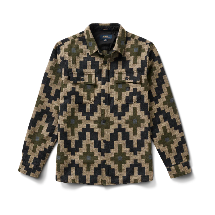 ROARK Nordsman Long Sleeve Flannel Hillside Jaquard Men's Long Sleeve Button Up Shirts Roark Revival