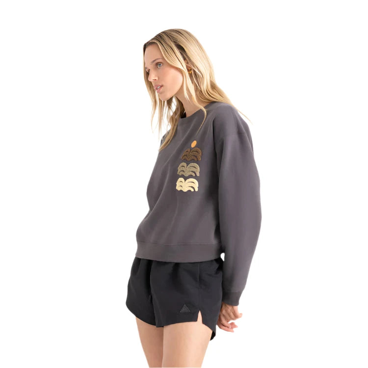 ROARK Women's Port Crew Faded Black Women's Crewnecks Roark Revival