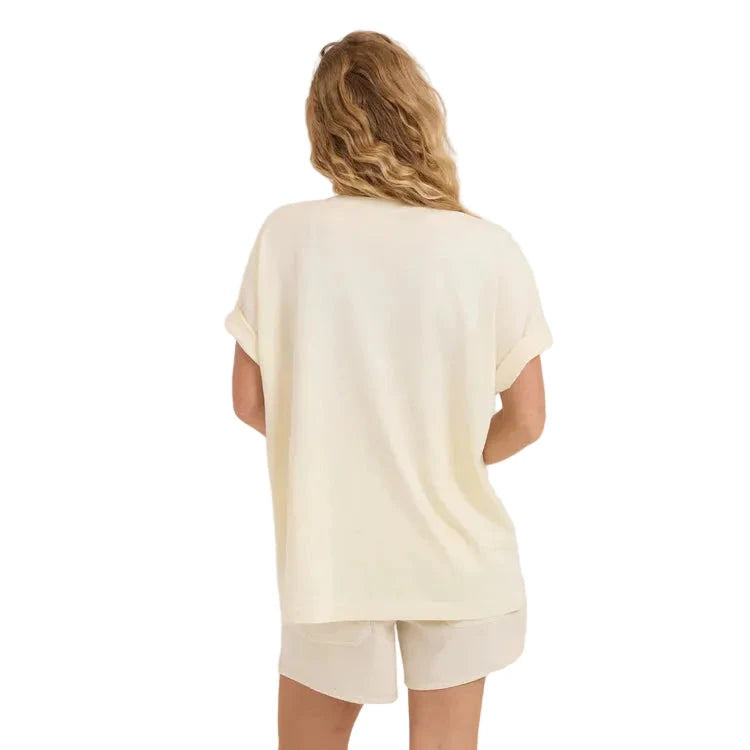 ROARK Women's Seaweed Queen Oversized Premium T-Shirt Bone Women's Short Sleeve T-Shirts Roark Revival