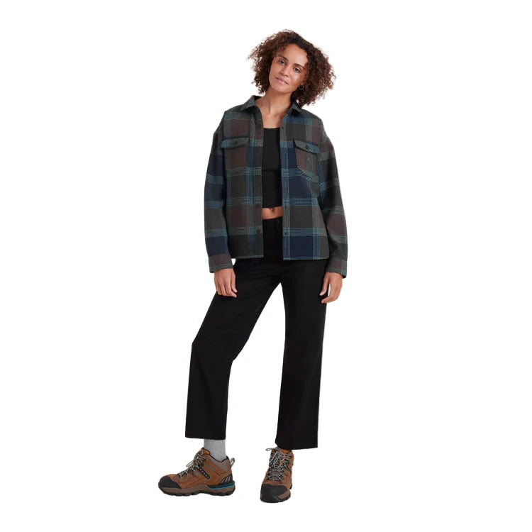 ROARK Women's Amberley Flannel Deep Navy Women's Flannels and Button Ups Roark Revival