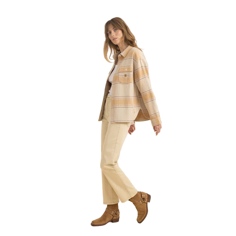 ROARK Women's Amberley Shirt Jacket Caramel Women's Flannels and Button Ups Roark Revival