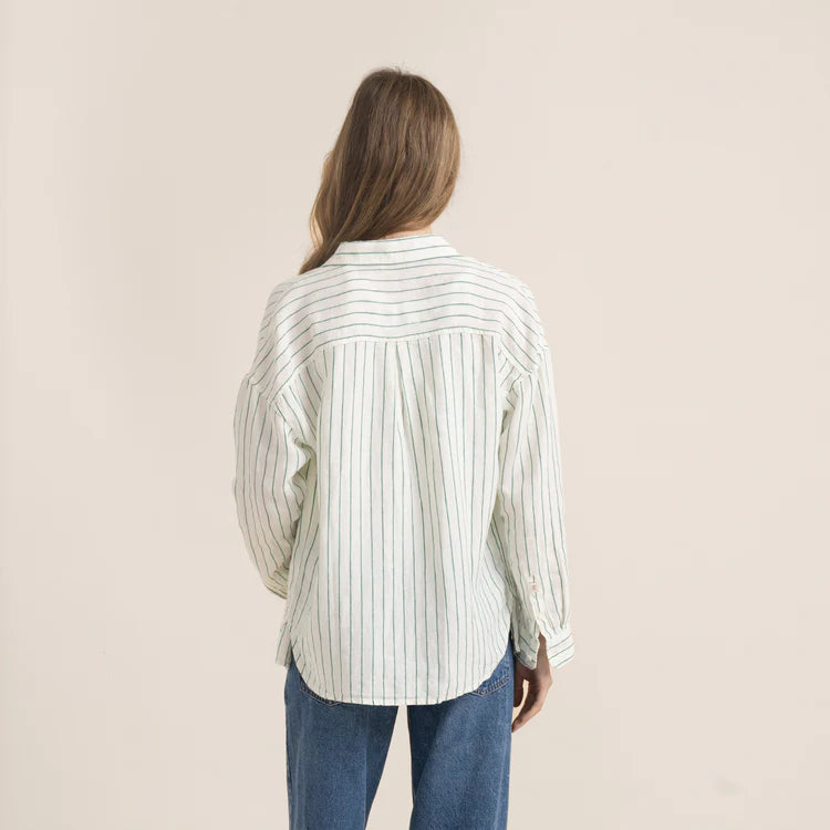 ROARK Women's Costa Long Sleeve Button Up Coconut Women's Flannels and Button Ups Roark Revival