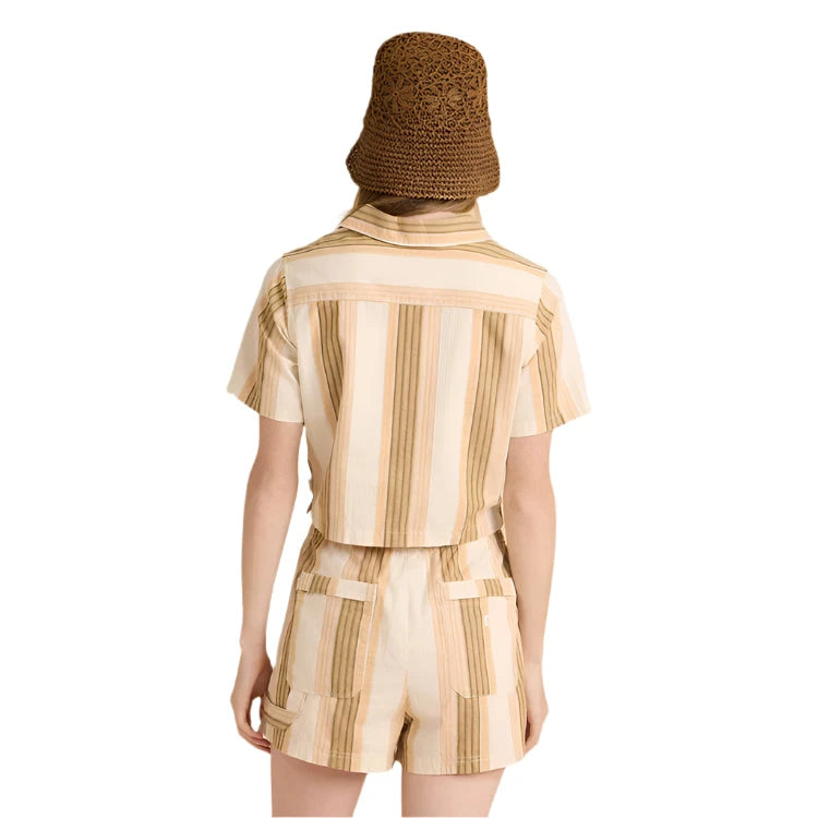 ROARK Women's Camp Short Sleeve Button Up Woddland Women's Blouses Roark Revival