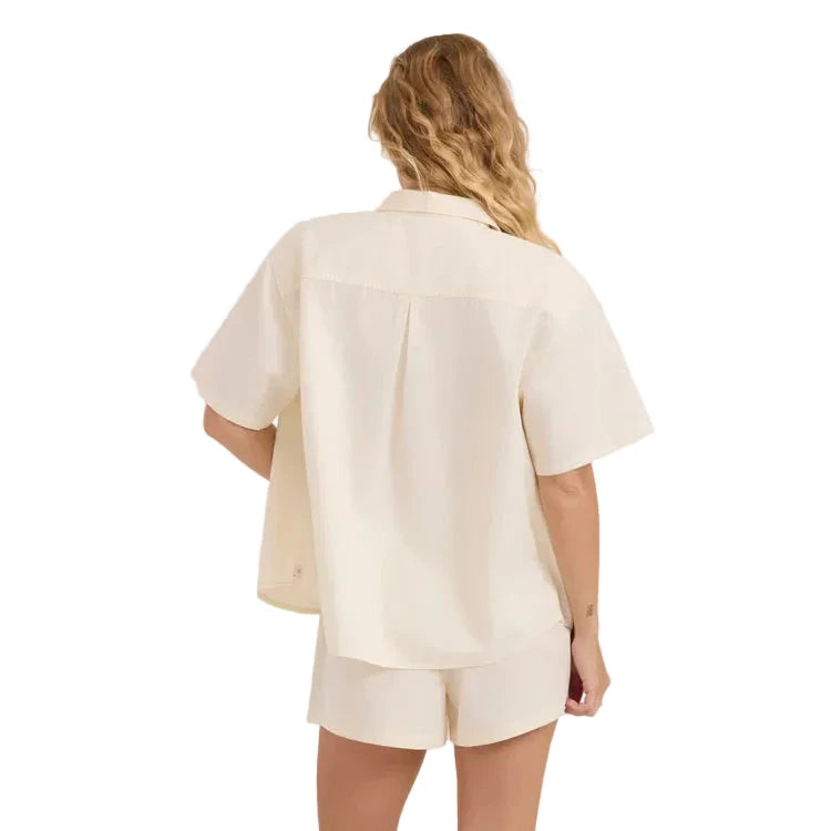 ROARK Women's Costa Button Up Shirt Bone Women's Flannels and Button Ups Roark Revival
