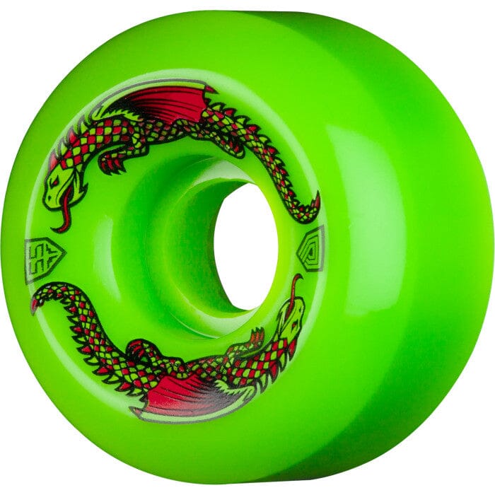 POWELL PERALTA Dragon Formula Green 55mm x 34mm 93A Skateboard Wheels Skateboard Wheels Powell Peralta 