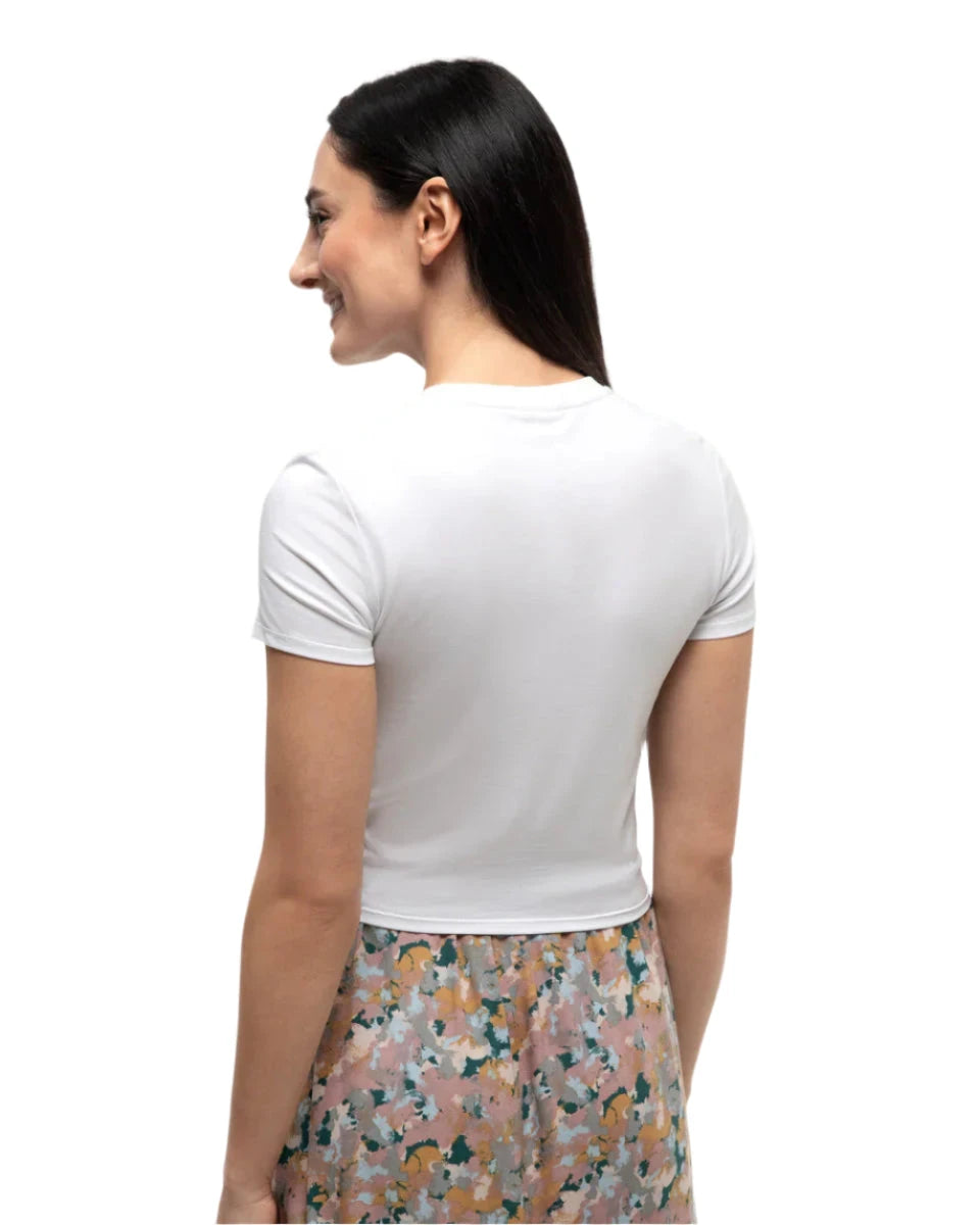 TENTREE Women's Lawson T-Shirt White Women's Short Sleeve T-Shirts Tentree