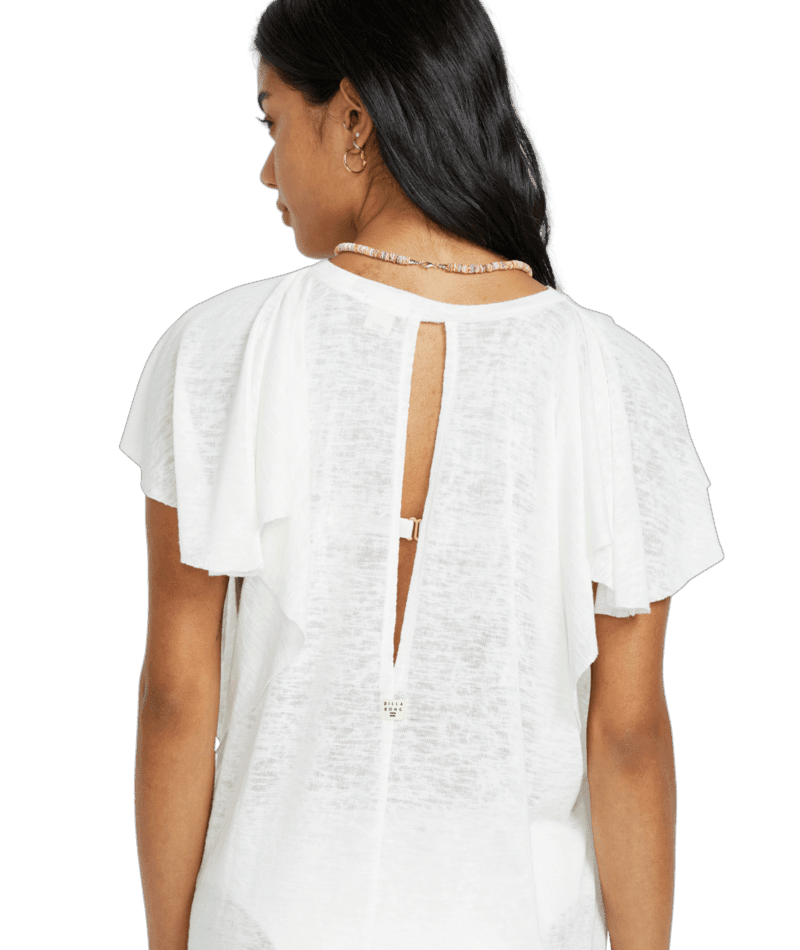 BILLABONG Women's Out For Waves Cover-Up Dress Salt Crystal 2 Women's Dresses Billabong