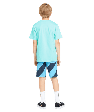 VOLCOM Boy's Stone Cone T-Shirt Crete Blue Boy's T-Shirts Volcom 