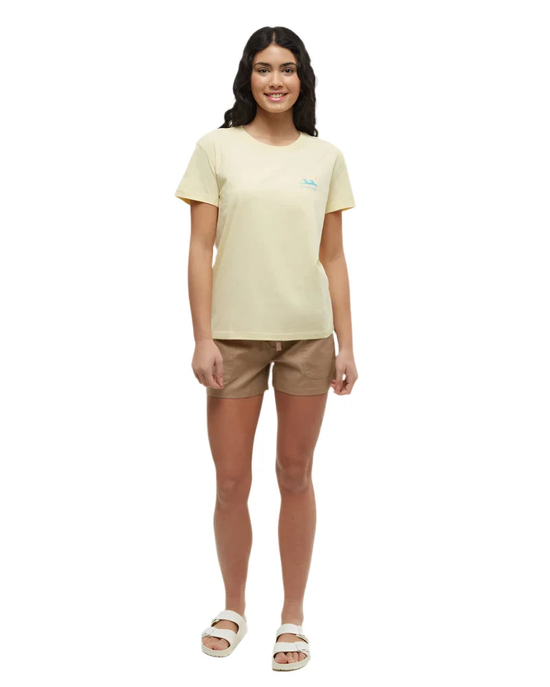 TENTREE Women's Sea Forestation T-Shirt Sunray/Sea Blue Women's Short Sleeve T-Shirts Tentree