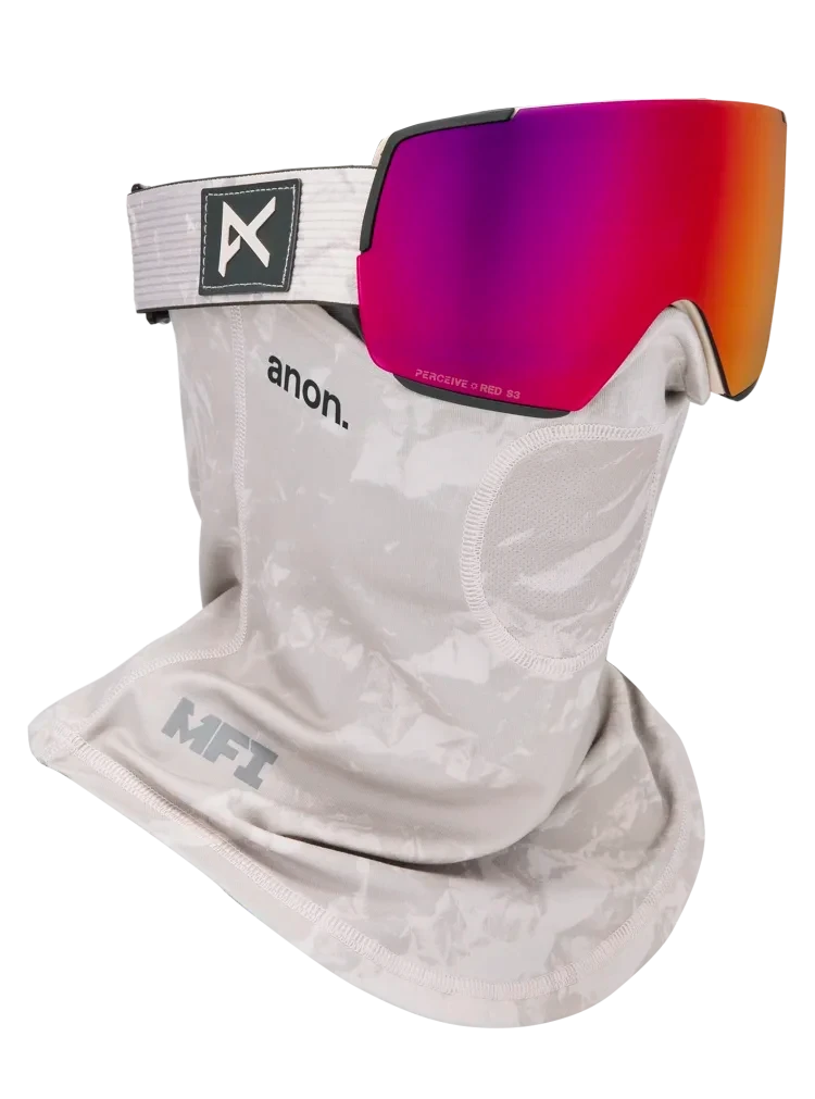 ANON M5 Sediment - Perceive Sunny Red + Perceive Cloudy Burst + MFI Face Mask Snow Goggle Snow Goggles Anon
