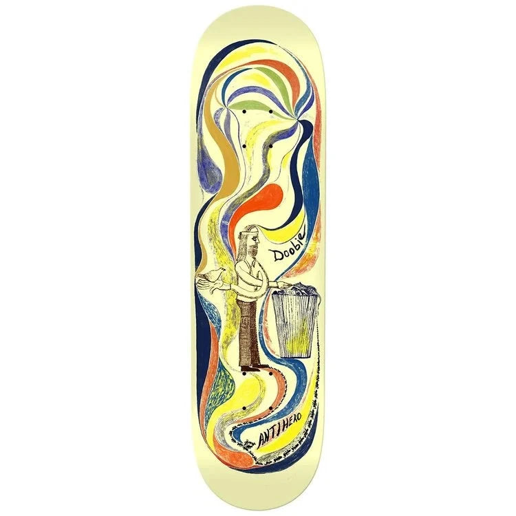 ANTIHERO Doobie Expressions 8.75 Skateboard Deck Skateboard Decks Antihero