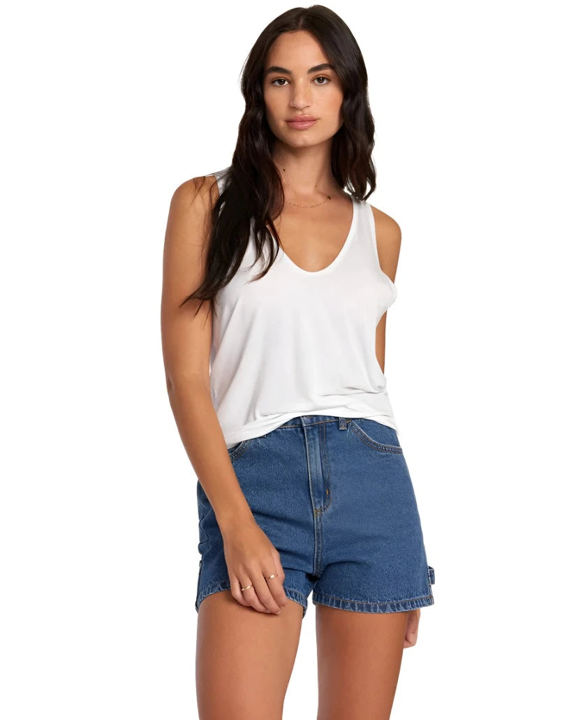 RVCA Women's Recession Denim Shorts Blue Rinse Women's Shorts RVCA