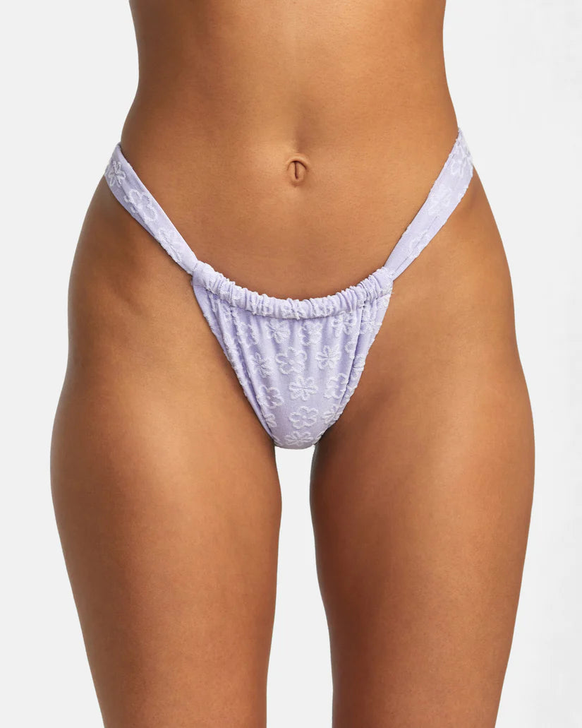 RVCA Women's Delia Wide Slide Med Bikini Bottom Iris Women's Bikini Bottoms RVCA