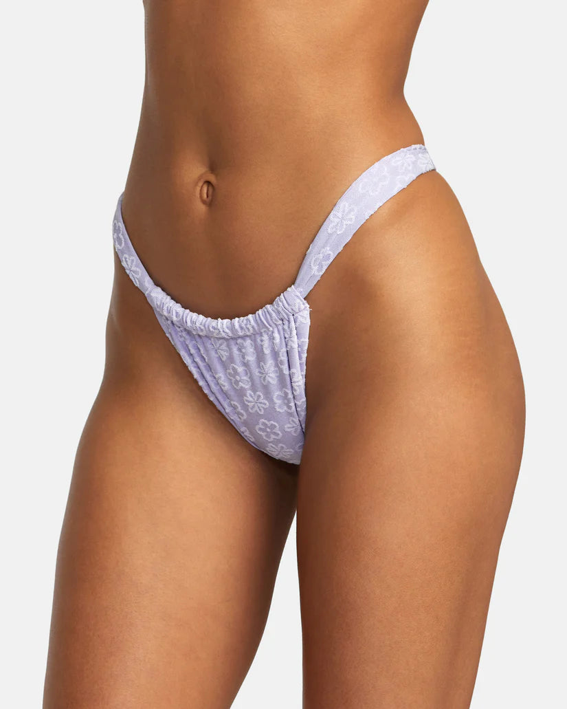 RVCA Women's Delia Wide Slide Med Bikini Bottom Iris Women's Bikini Bottoms RVCA