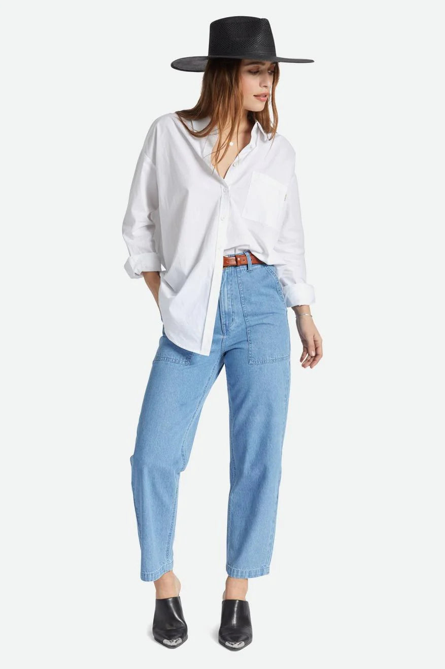 BRIXTON Women's Vancouver Pant Faded Indigo Women's Pants Brixton