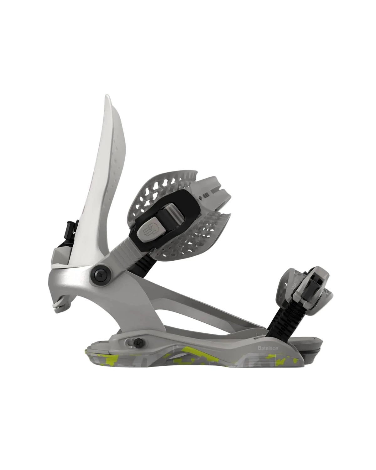 BATALEON Women's Blaster AsymWrap FASE Snowboard Bindings Grey 2027 Women's Snowboard Bindings Bataleon