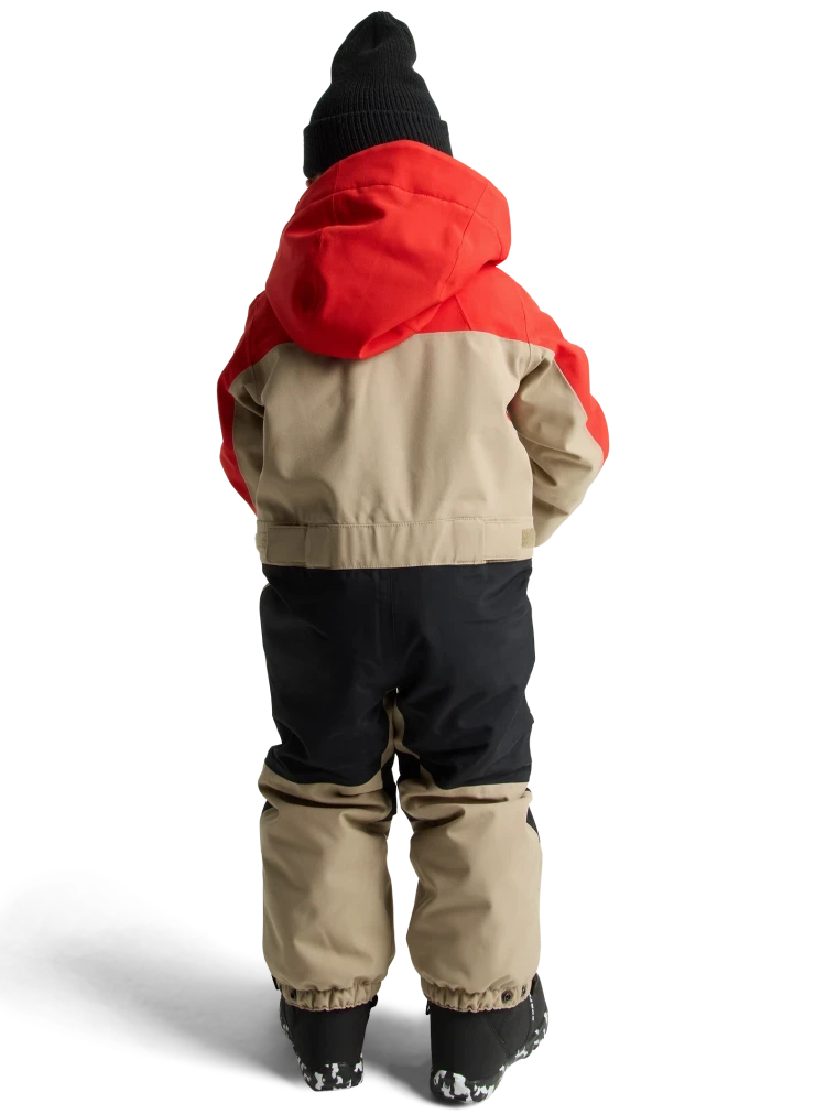 BURTON Toddler 2L One Piece Snow Suit Flame Scarlet/Summit Taupe 2026 Toddler Outerwear Burton