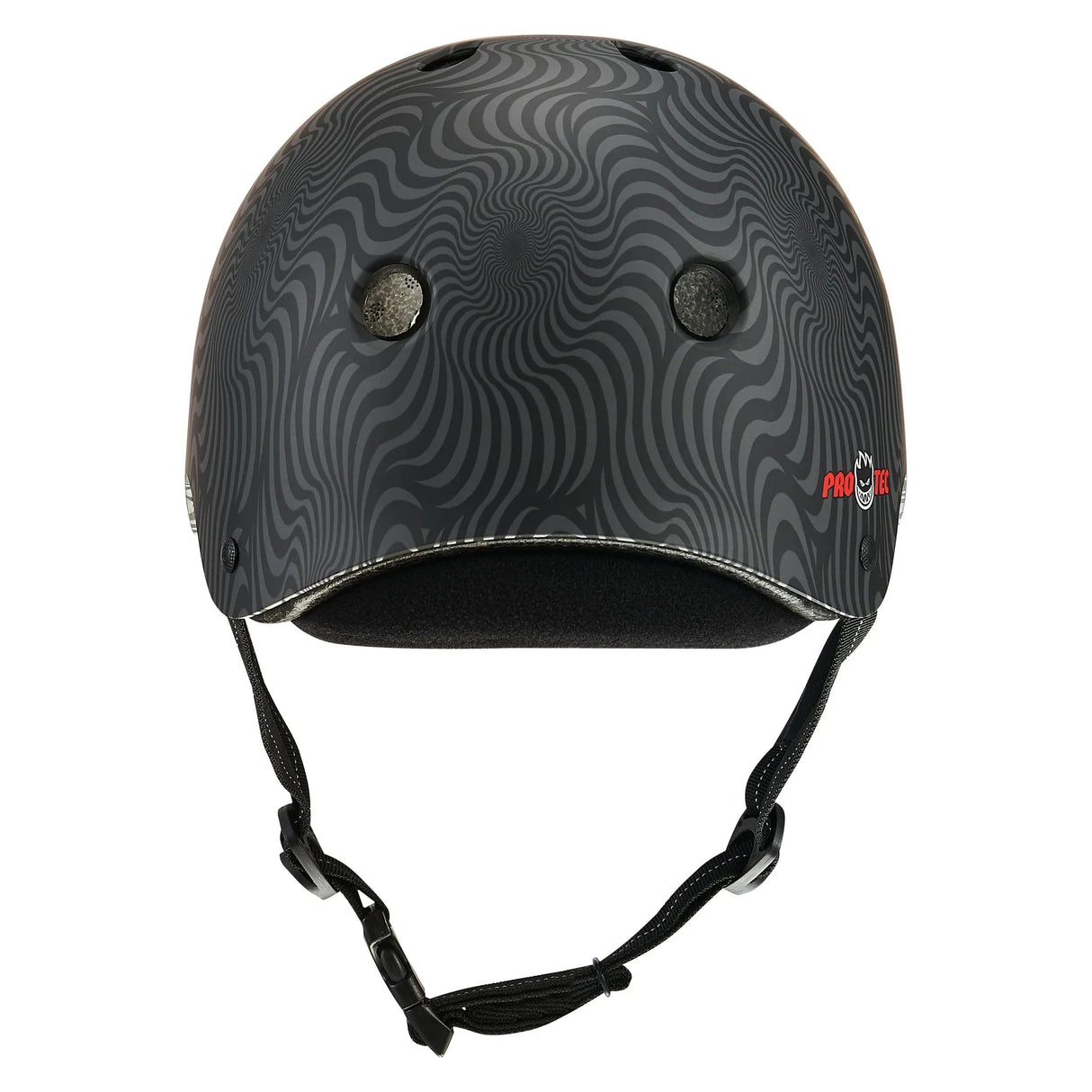 PRO-TEC Low Pro Helmet Spitfire Black Swirl Skateboard Helmets Pro-tec
