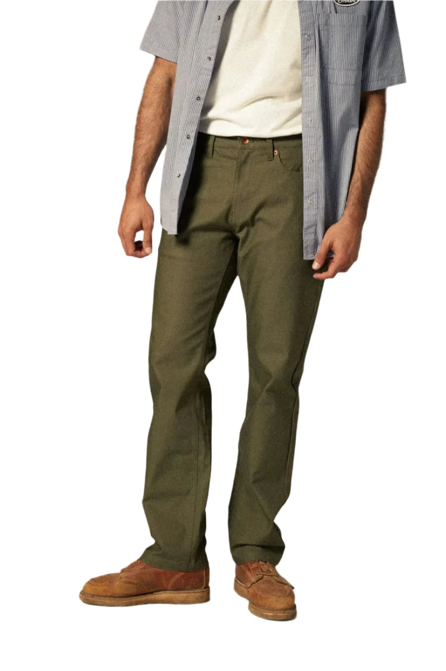 BRIXTONBuilders 5-Pocket Stretch Pants Ivy Green Men's Pants Brixton