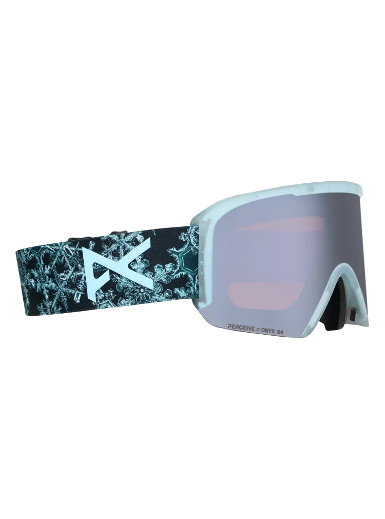 ANON Nesa S Snow Flurry - Perceive Sunny Onyx + Perceive Cloudy Burst + MFI Face Mask Snow Goggle Snow Goggles Anon