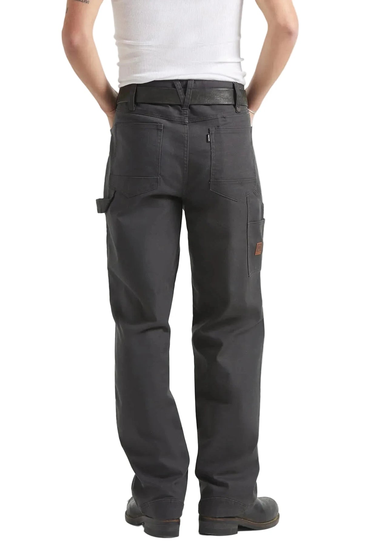 BRIXTON Builders Carpenter Pant Washed Black Men's Pants Brixton