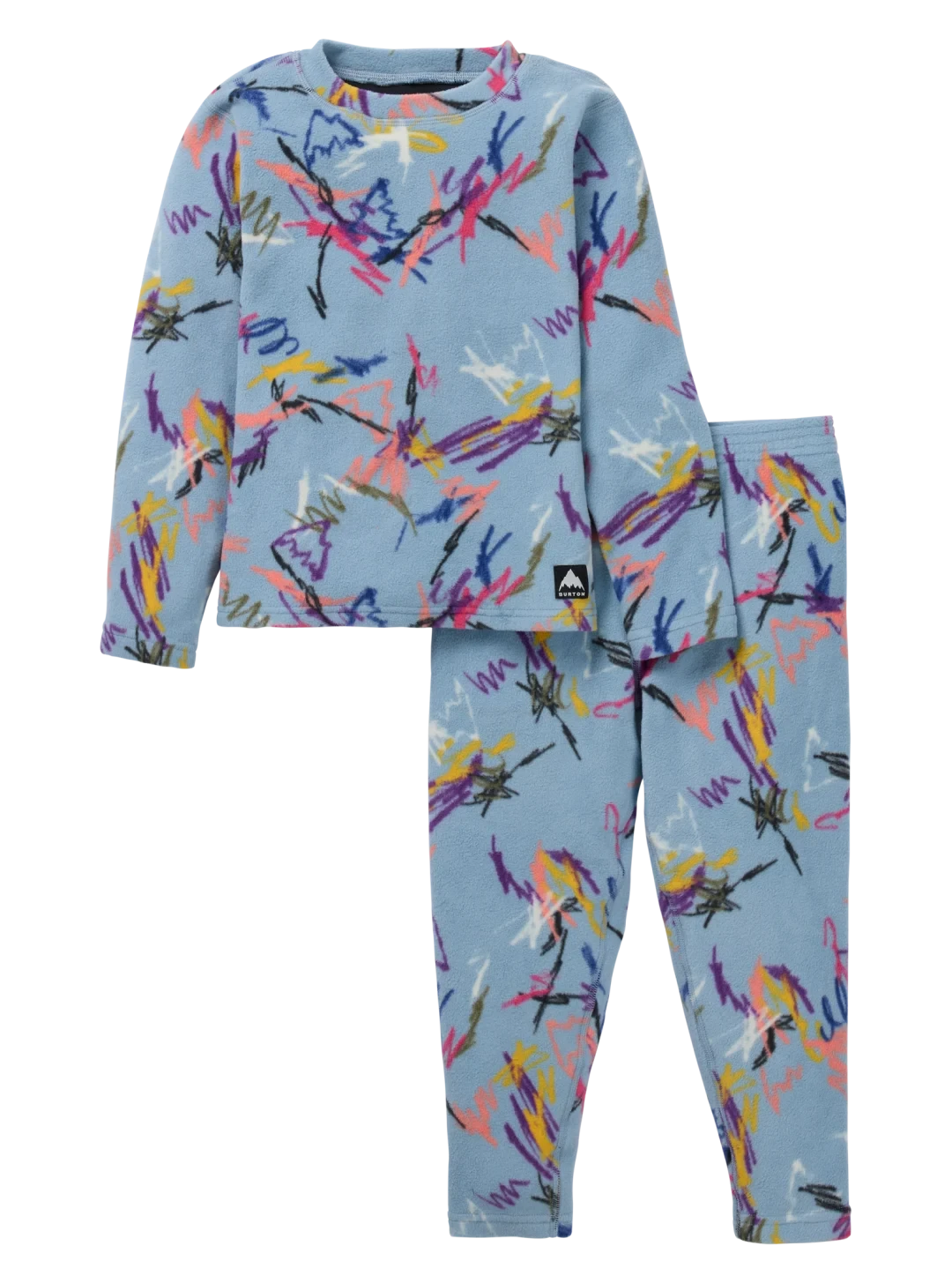 BURTON Toddler Fleece Base Layer Set Scribble Toddler Base Layers Burton