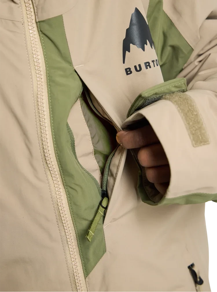 BURTON Kid's Hillslope Snow Jacket Summit Taupe/Forest Moss 2026 Youth Snow Jackets Burton