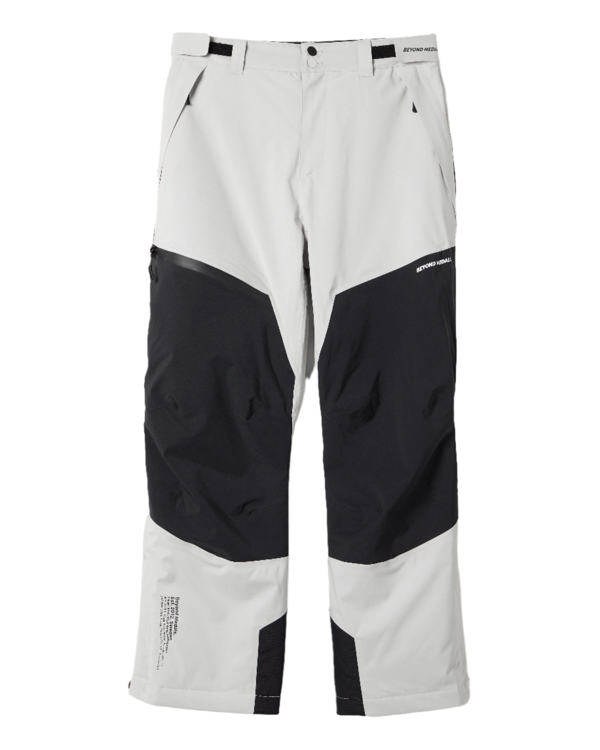 BEYOND MEDALS Zip 2L Snowboard Pants Grey 2025 Men's Snow Pants Beyond Medals