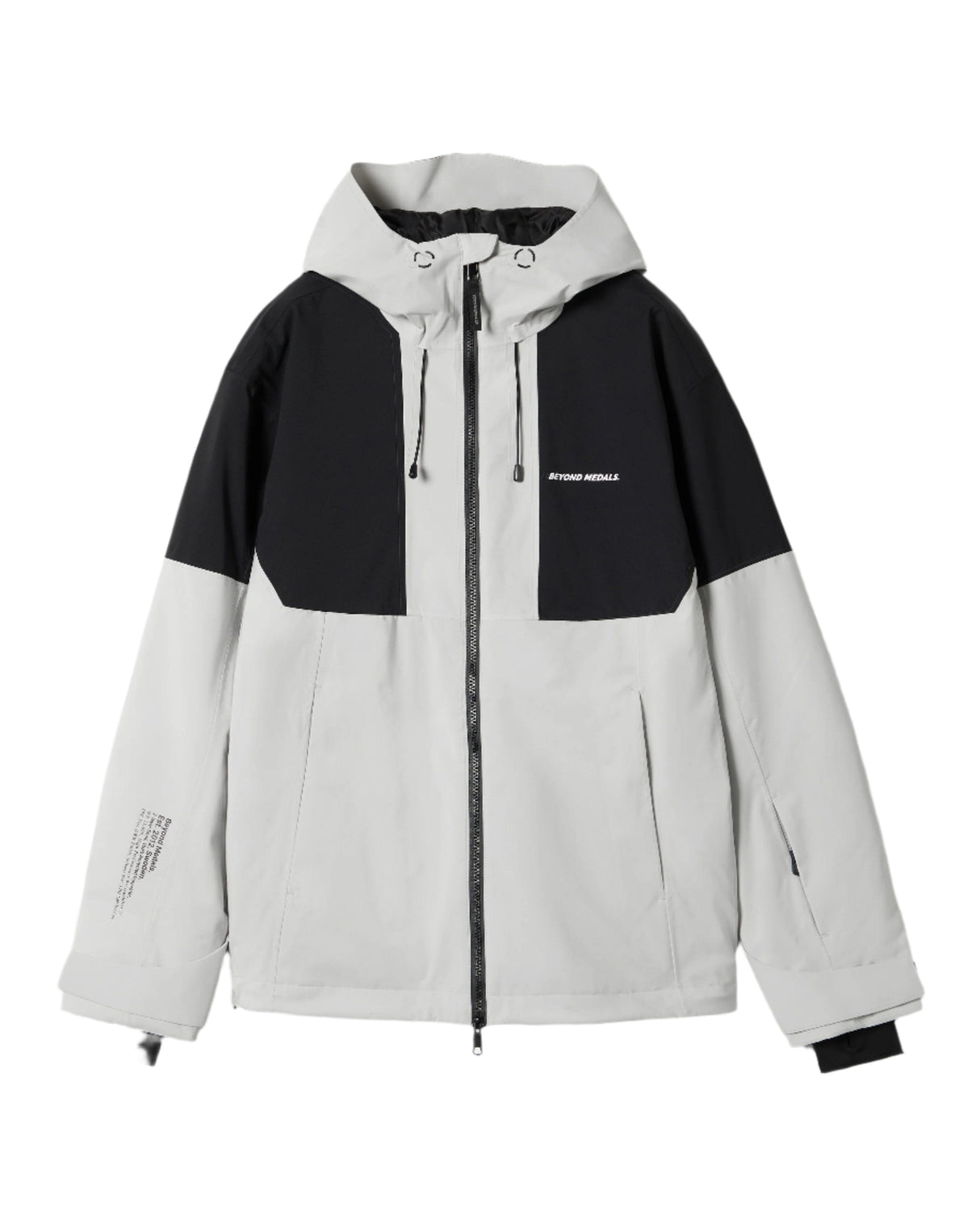 BEYOND MEDALS Fullzip 2L Snowboard Jacket Grey 2025 Men's Snow Jackets Beyond Medals