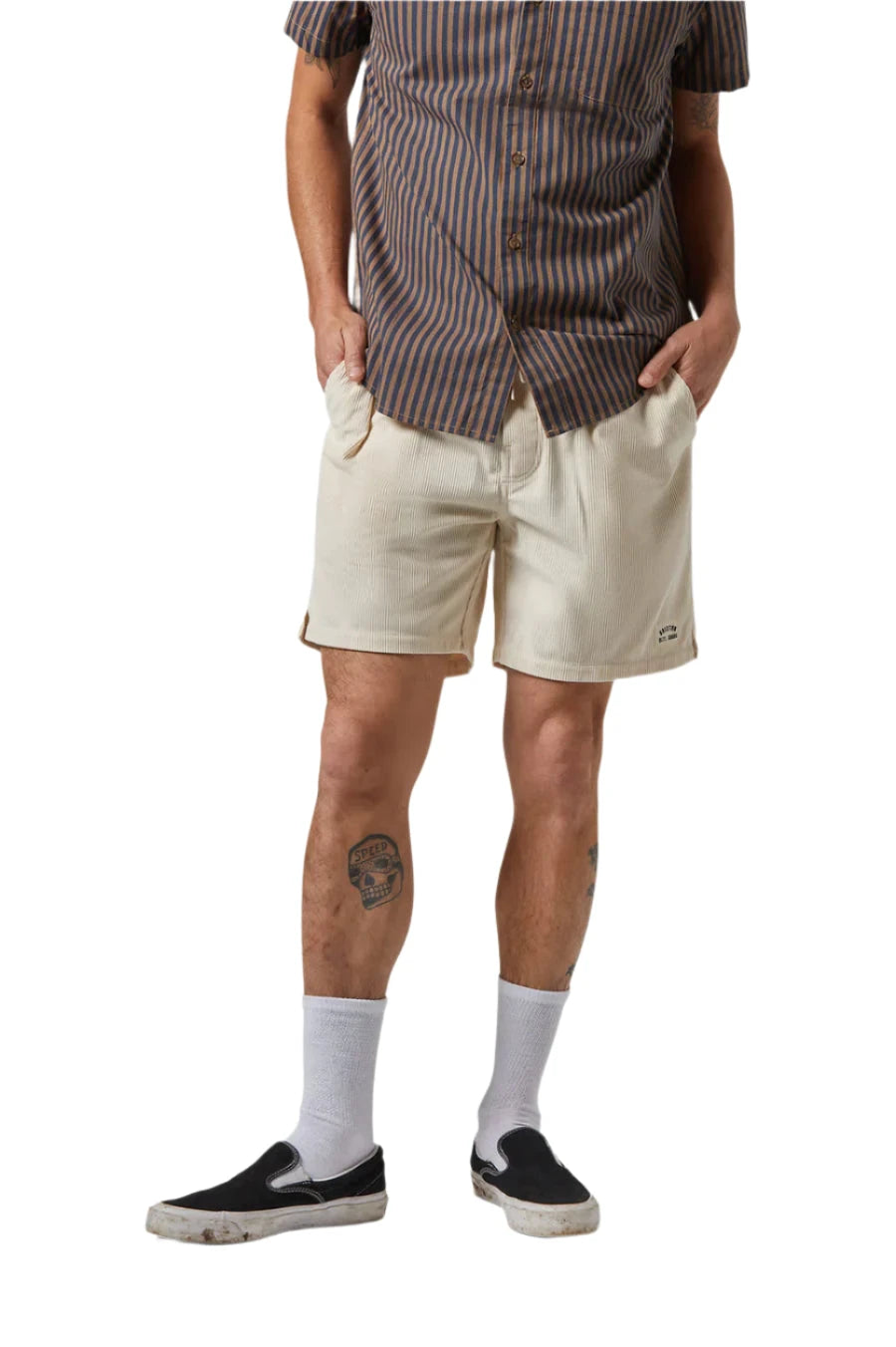 BRIXTON Everyday Corduroy Shorts Whitecap Men's Walkshorts Brixton