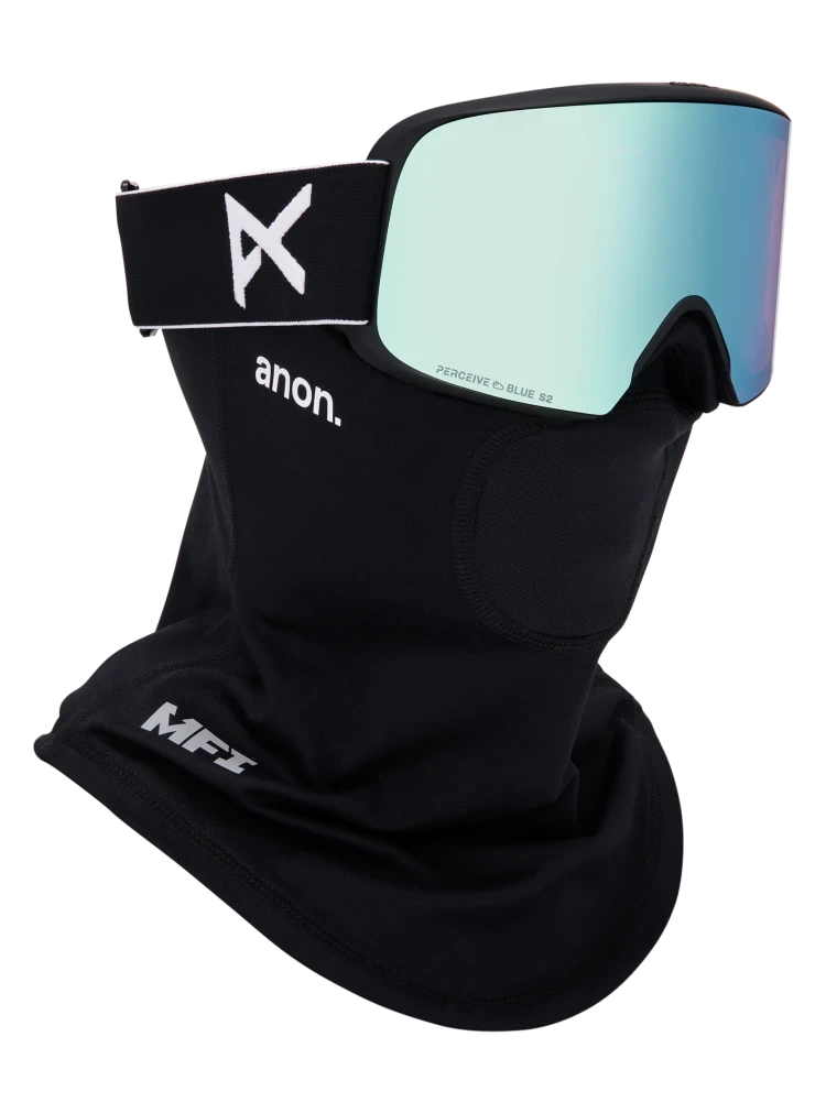 ANON M6 Black - Perceive Variable Blue + Perceive Cloudy Pink + Facemask Snow Goggle Snow Goggles Anon