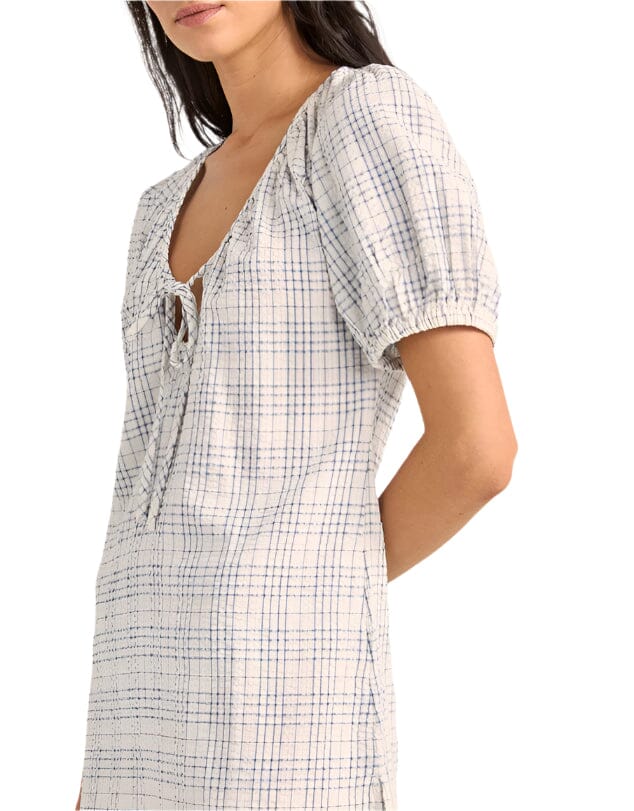 RHYTHM Women's Desi Plaid Mini Dress Blue Women's Dresses Rhythm