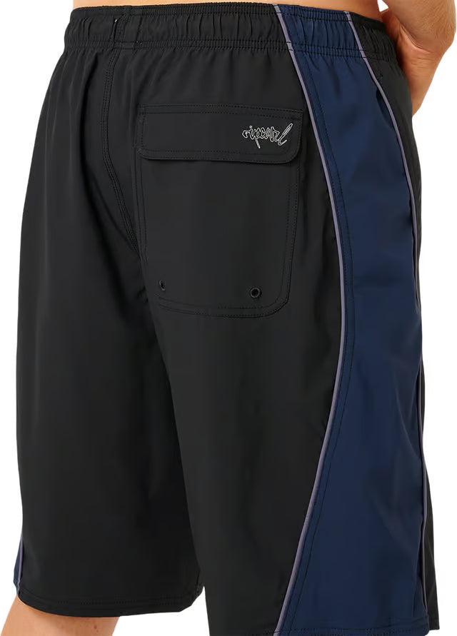 RIP CURL Panel Beater Volley Boardshorts Black Men's Boardshorts Rip Curl
