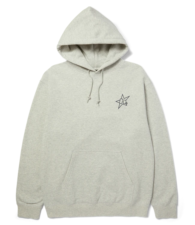 HUF H Star Logo Pullover Hoodie Ash Men's Pullover Hoodies Huf