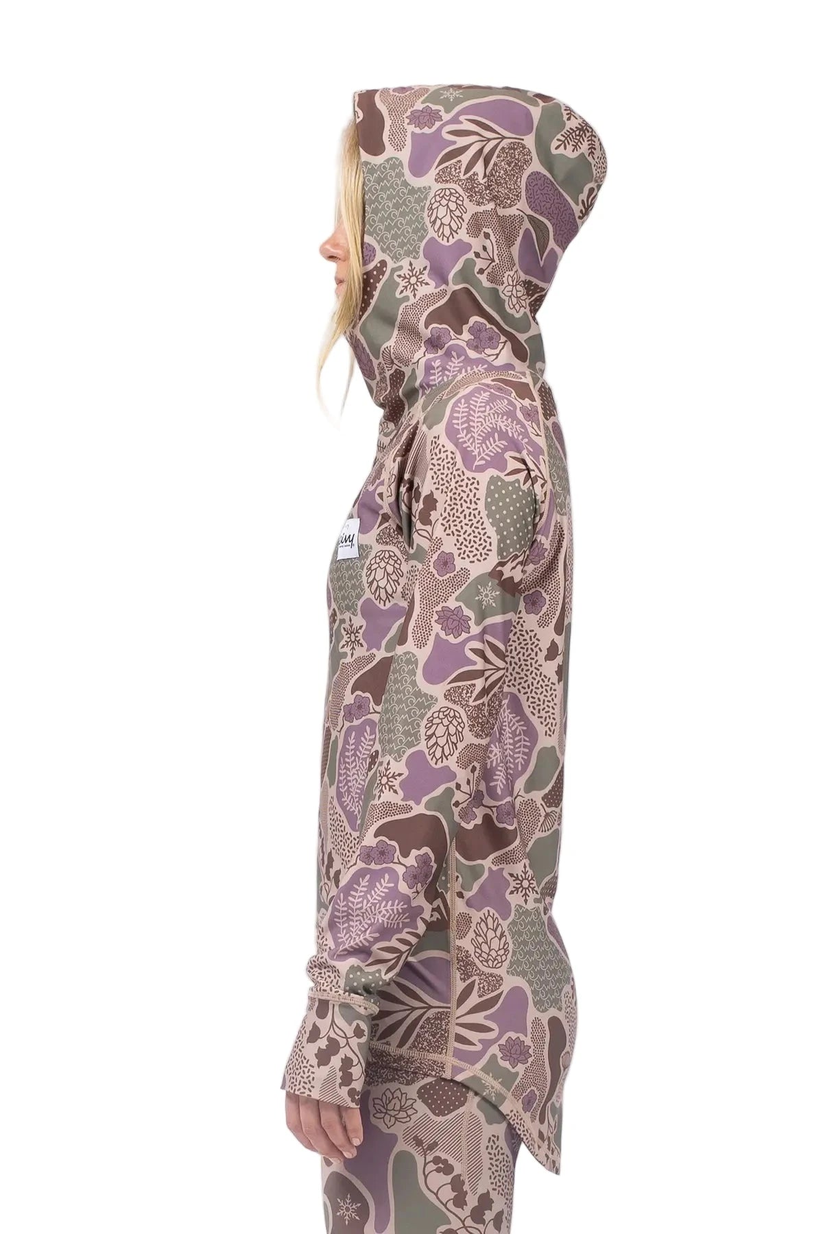 EIVY Women's Icecold Hood Base Layer Top Forest Landscape Women's Base Layers Eivy