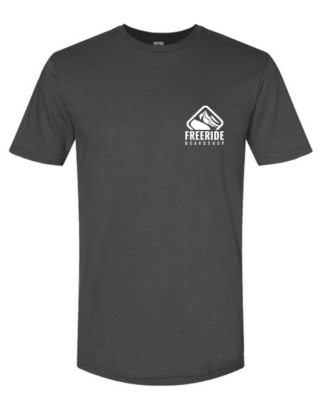 FREERIDE Two Peaks T-Shirt Charcoal Men's Short Sleeve T-Shirts Freeride