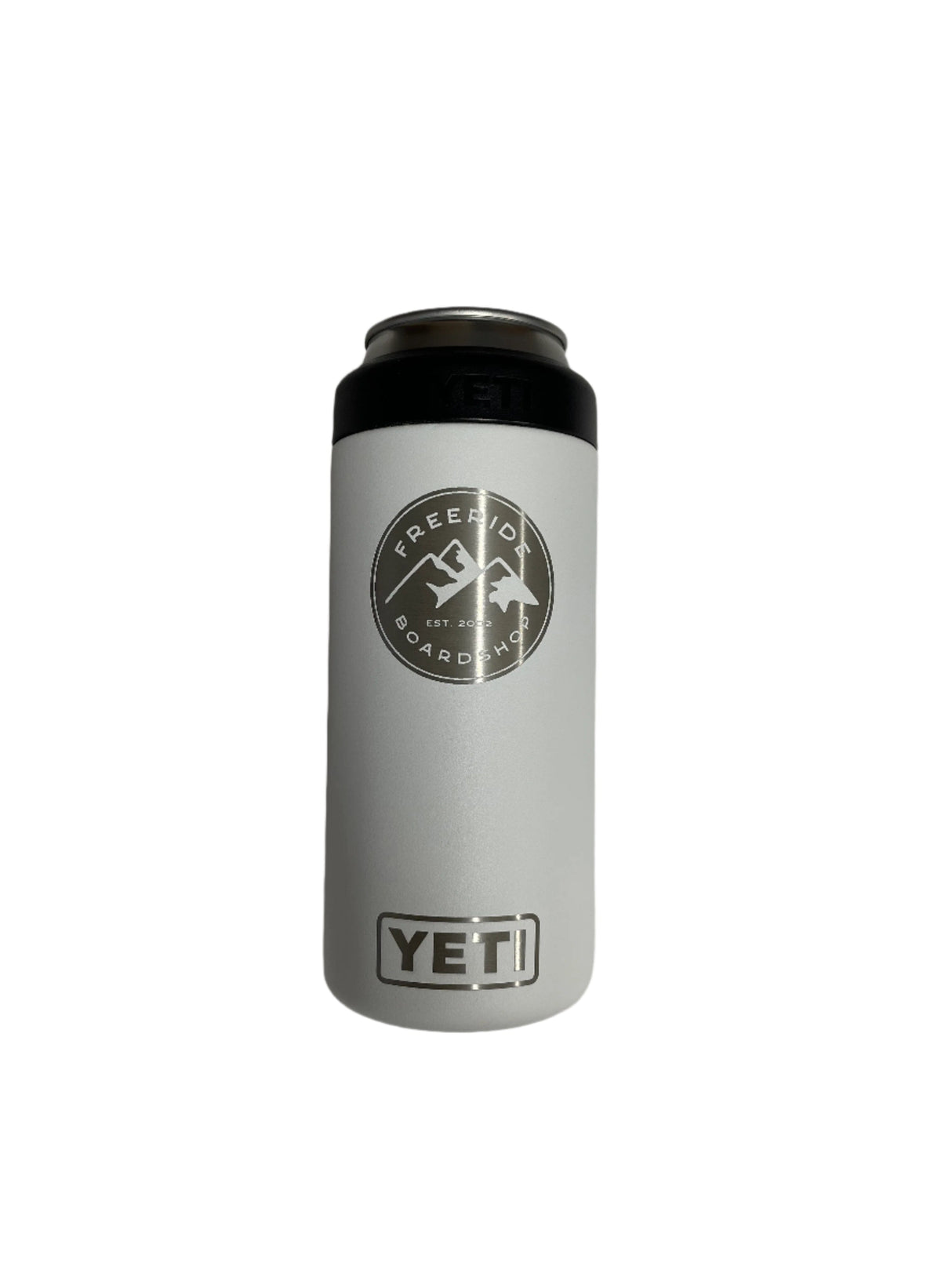 YETI Rambler 473 ML Colster Tall Can Insulator Freeride White Drinkware Yeti