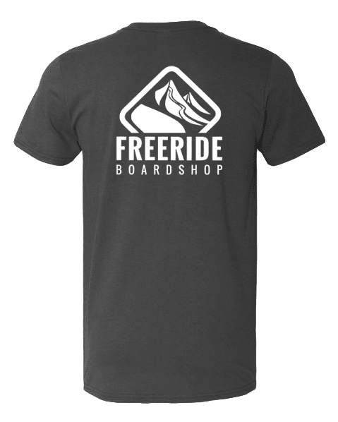 FREERIDE Two Peaks T-Shirt Charcoal Men's Short Sleeve T-Shirts Freeride