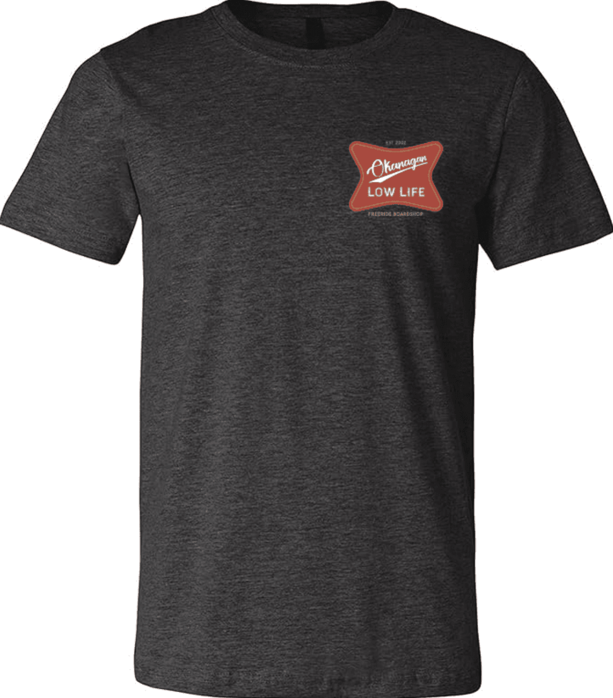 FREERIDE Low Life T-Shirt Dark Charcoal Men's Short Sleeve T-Shirts Freeride