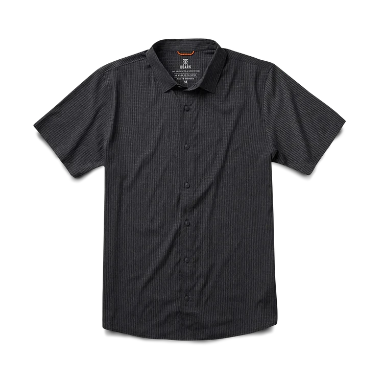ROARK Bless Up Breathable Short Sleeve Button Up Black 2 Men's Short Sleeve Button Up Shirts Roark Revival