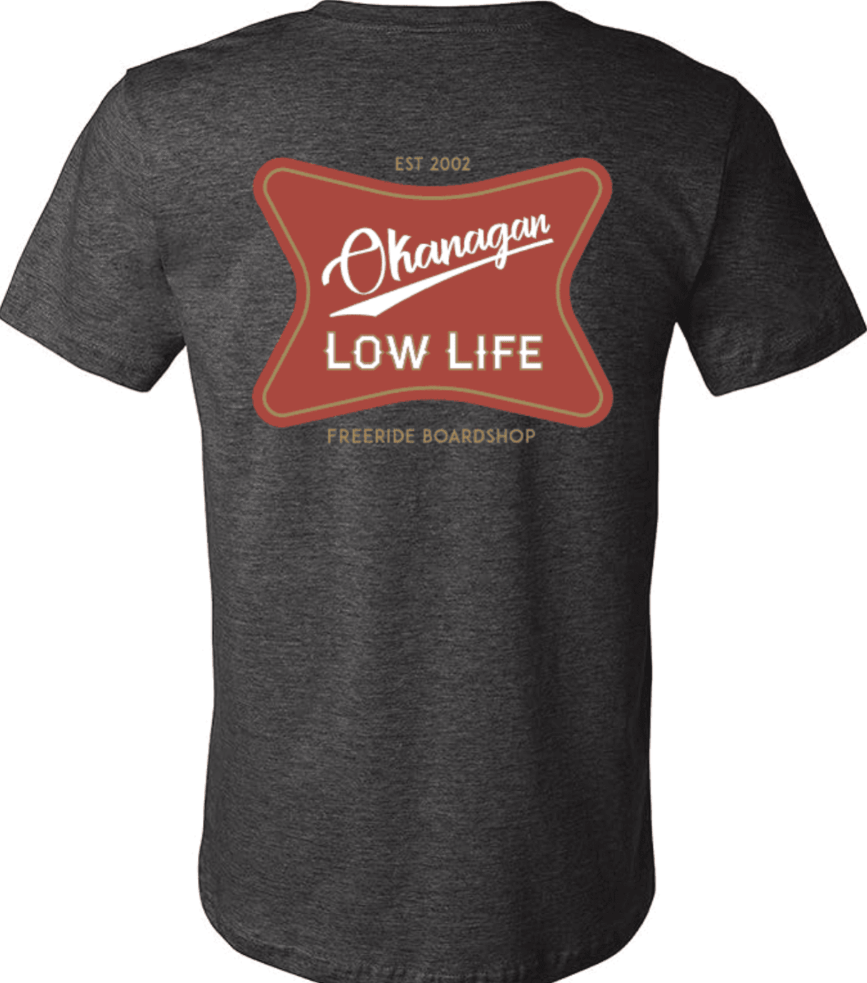 FREERIDE Low Life T-Shirt Dark Charcoal Men's Short Sleeve T-Shirts Freeride