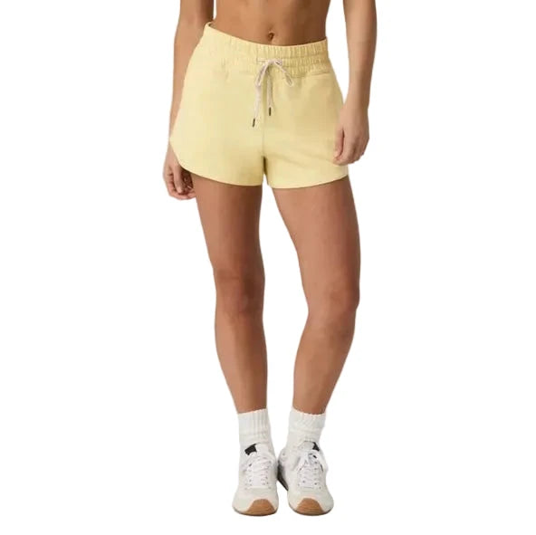 VUORI Women's Halo Performance 2.0 Short Lemon Snap Heather Women's Shorts Vuori