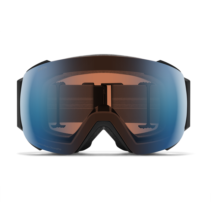 SMITH I/O MAG Black - ChromaPop Pro Photochromic Blue Mirror + ChromaPop Storm Blue Sensor Mirror Snow Goggle Snow Goggles Smith