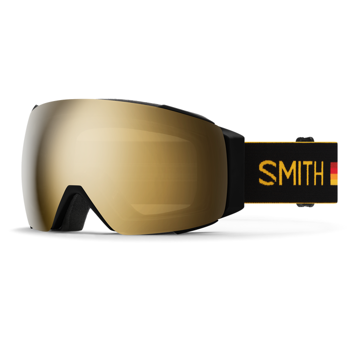 SMITH I/O MAG Speed Racer - ChromaPop Sun Black Gold Mirror + ChromaPop Storm Blue Sensor Mirror Snow Goggle Snow Goggles Smith