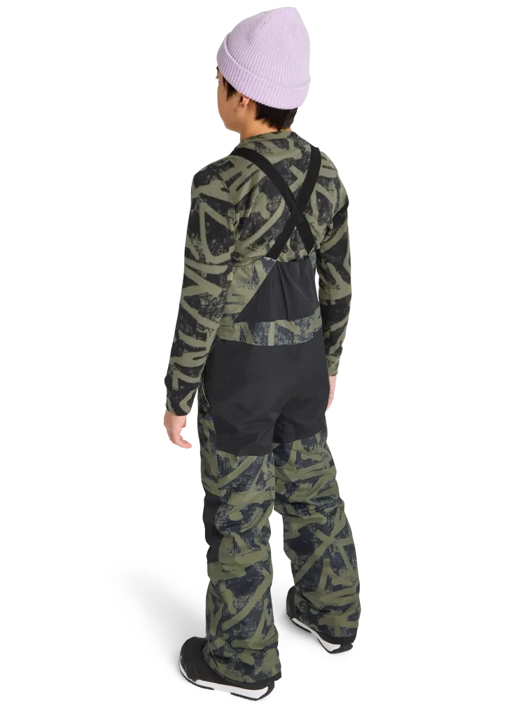 BURTON Kid's Skylar 2L Bib Snow Pants Forest City Streets 2026 Youth Snow Pants Burton