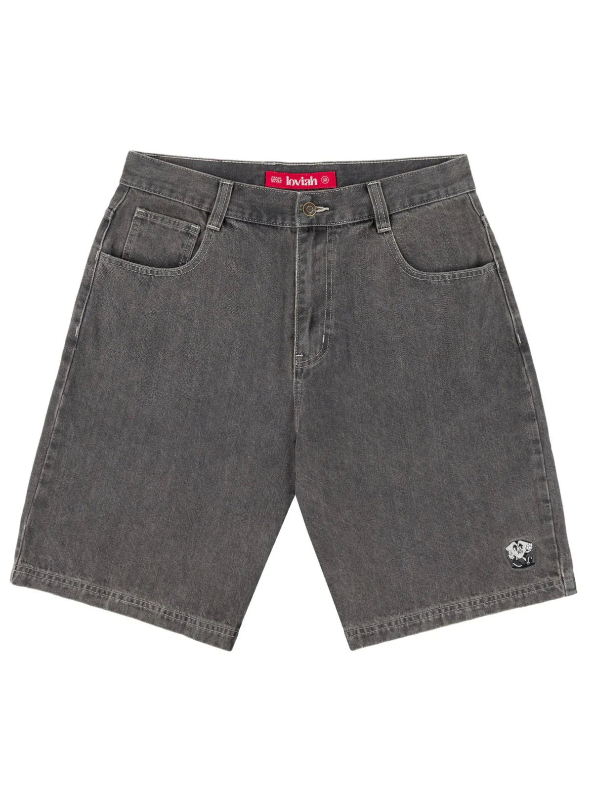 LOVIAH Jhorts Denim Shorts Grey Stonewash Men's Walkshorts Loviah