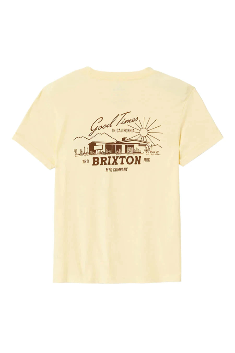 BRIXTON Women's Good Times Fitted Crew T-Shirt Panna Cotta Women's T-Shirts Brixton