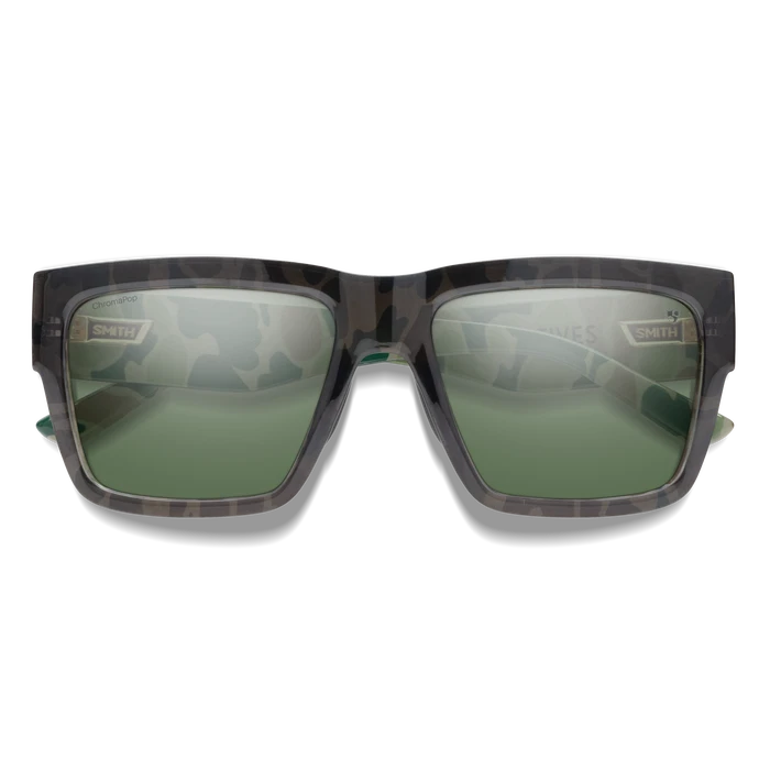 SMITH High Five Duck Camo - ChromaPop Grey Green Polarized Sunglasses Sunglasses Smith