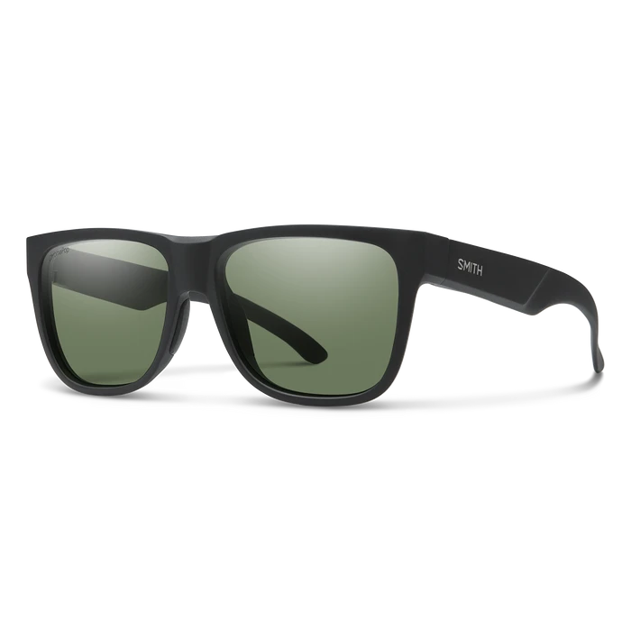 SMITH Lowdown 2 Matte Black - ChromaPop Grey Green Sunglasses Sunglasses Smith